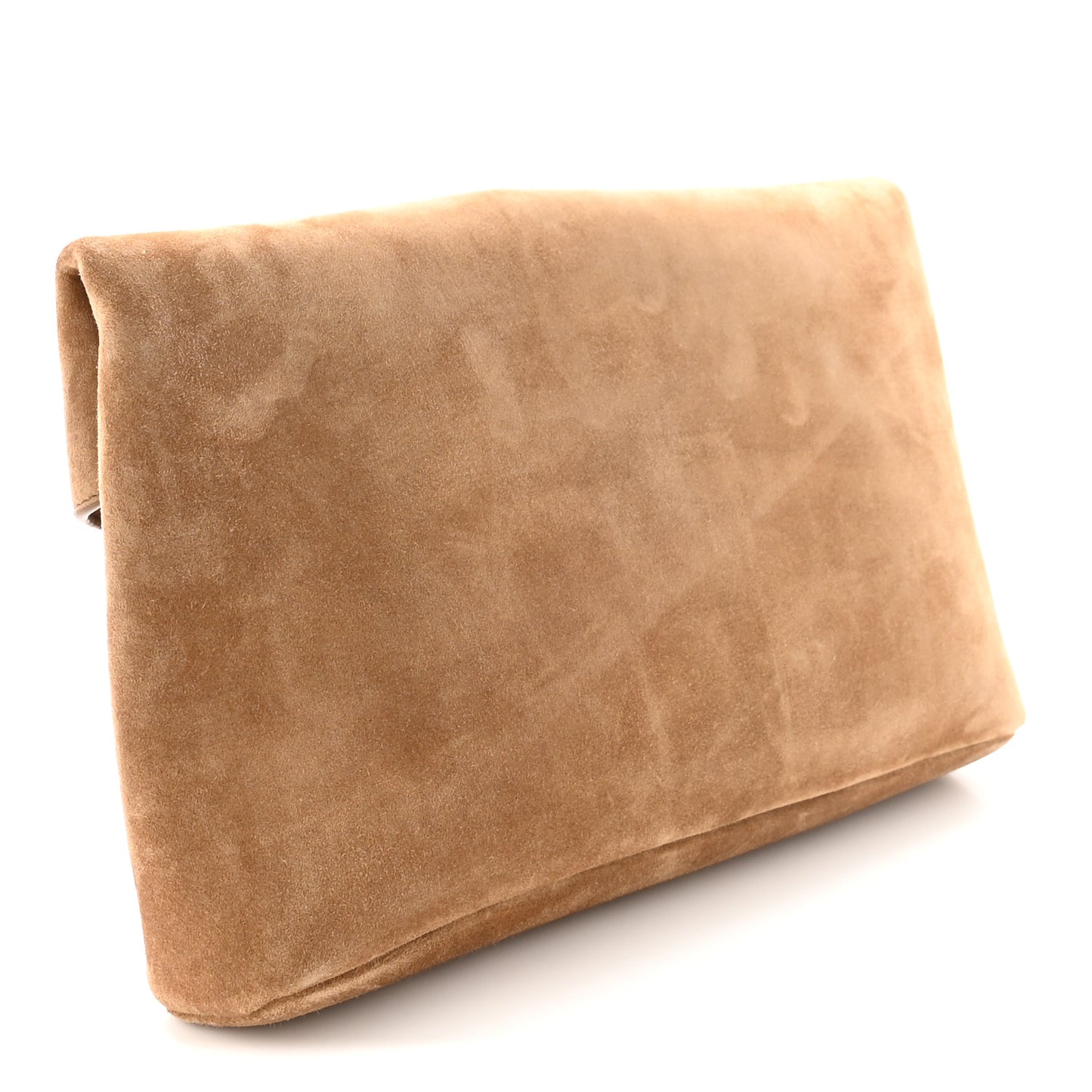 Suede Large Cassandre Envelope Pouch Golden Leaf