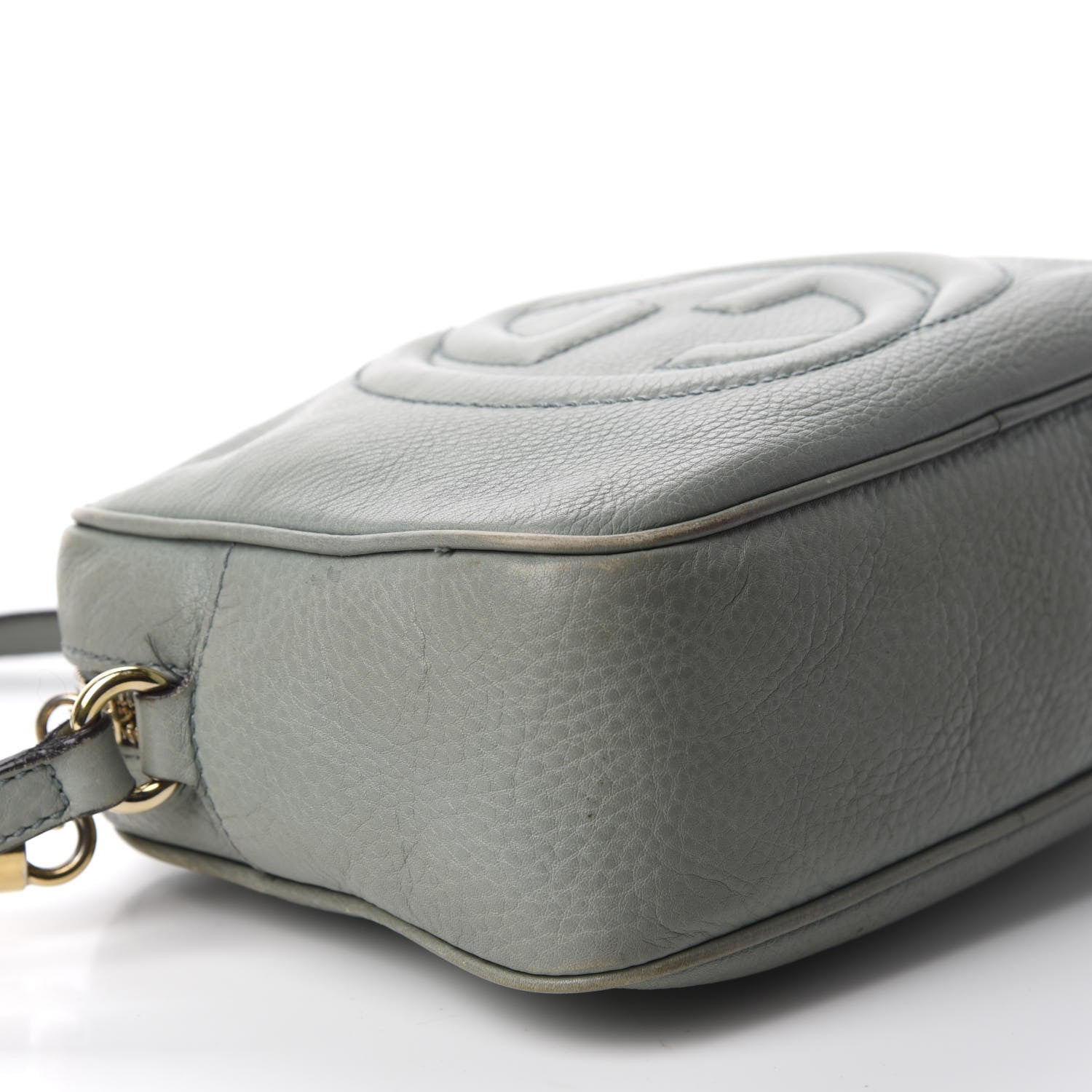 Gucci Pebbled Calfskin Small Soho Disco Bag Light Blue 6 of 19