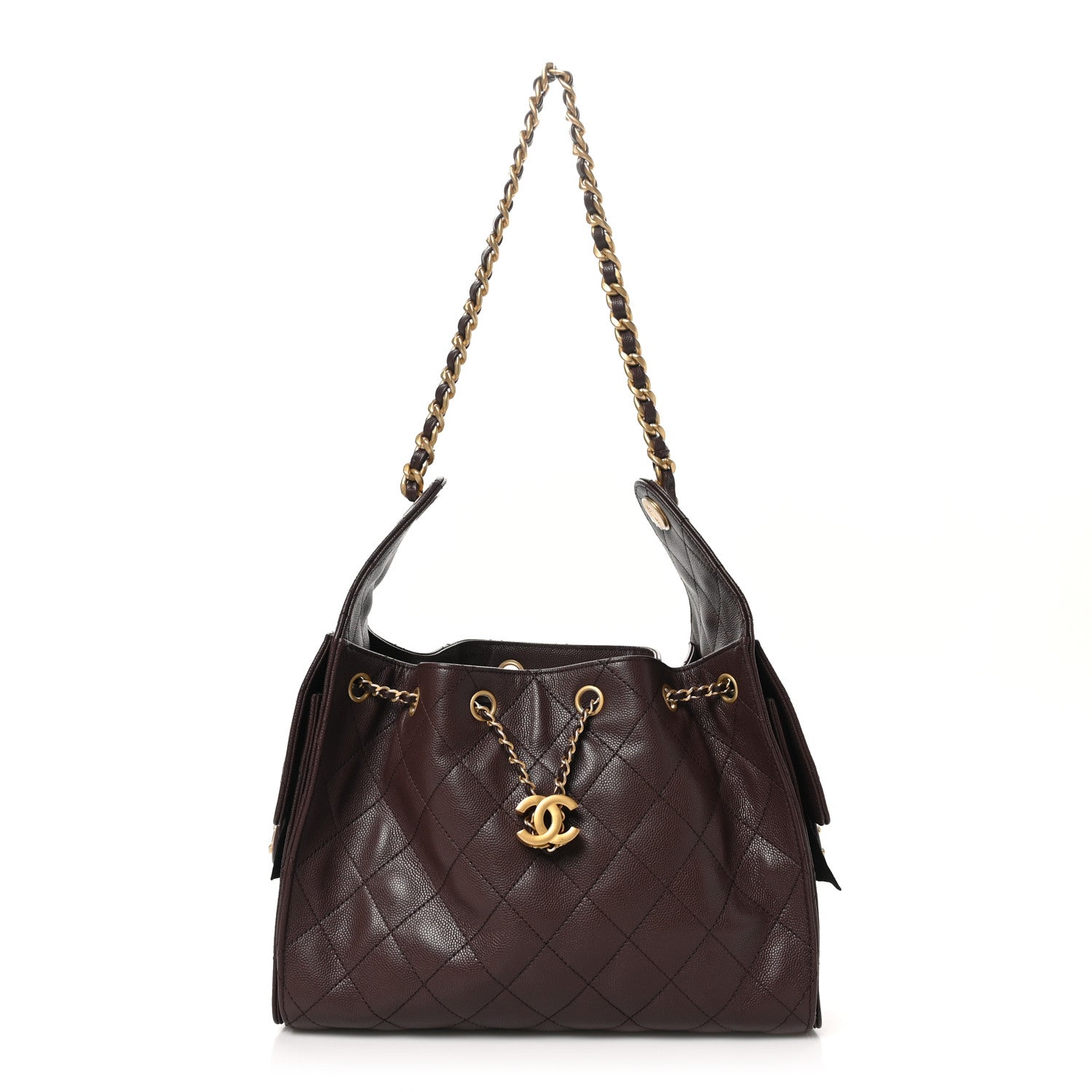 Chanel Caviar Quilted Small Chanel 25 Handbag Dark Brown 1 of 11