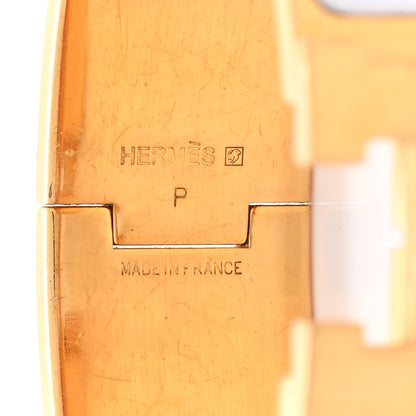 Hermes Enamel Wide Clic Clac H Bracelet PM White 4 of 6