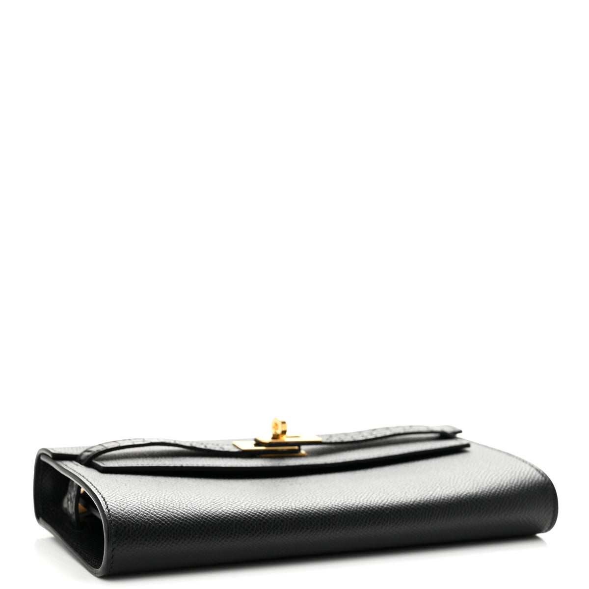 Epsom Matte Alligator Touch Kelly Wallet To Go Black