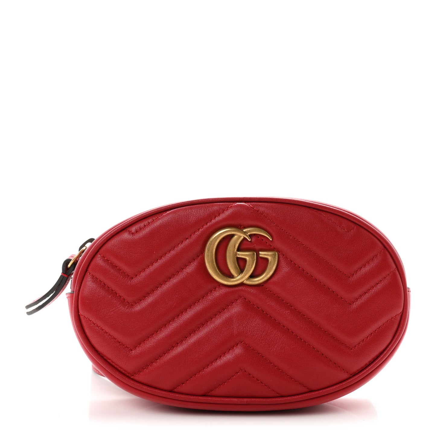 Calfskin Matelasse GG Marmont Belt Bag 75 30 Hibiscus Red