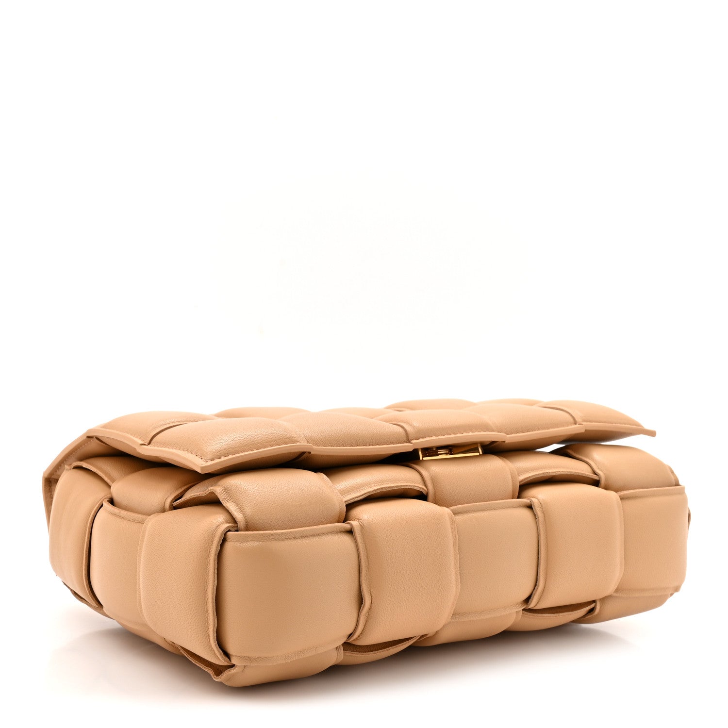 Bottega Veneta Nappa Maxi Intreccio Padded Cassette Crossbody Bag Almond 4 of 9