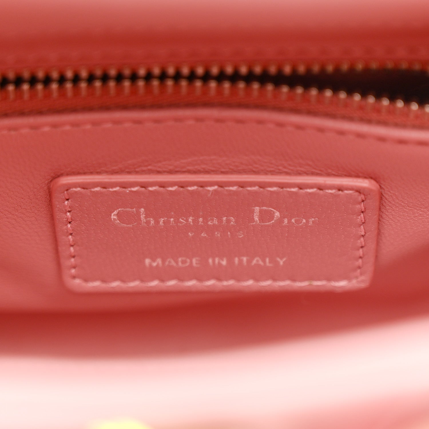 Christian Dior Calfskin Flower Charm Embellished Mini Lady Dior Pink 6 of 10