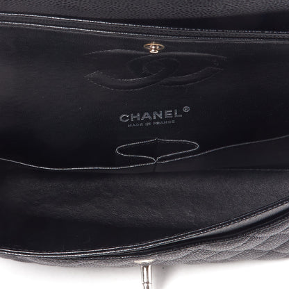 Chanel Caviar Quilted Medium Double Flap Black 6 of 10