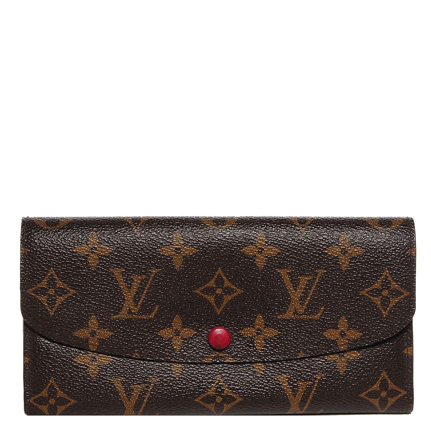 Louis Vuitton Monogram Emilie Wallet Red 1 of 8