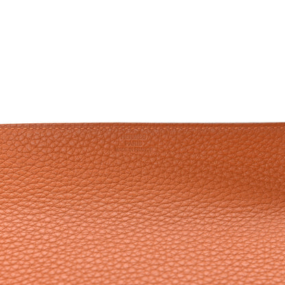 Hermes Taurillon Clemence Mises et Relances Change Tray Potiron 6 of 8