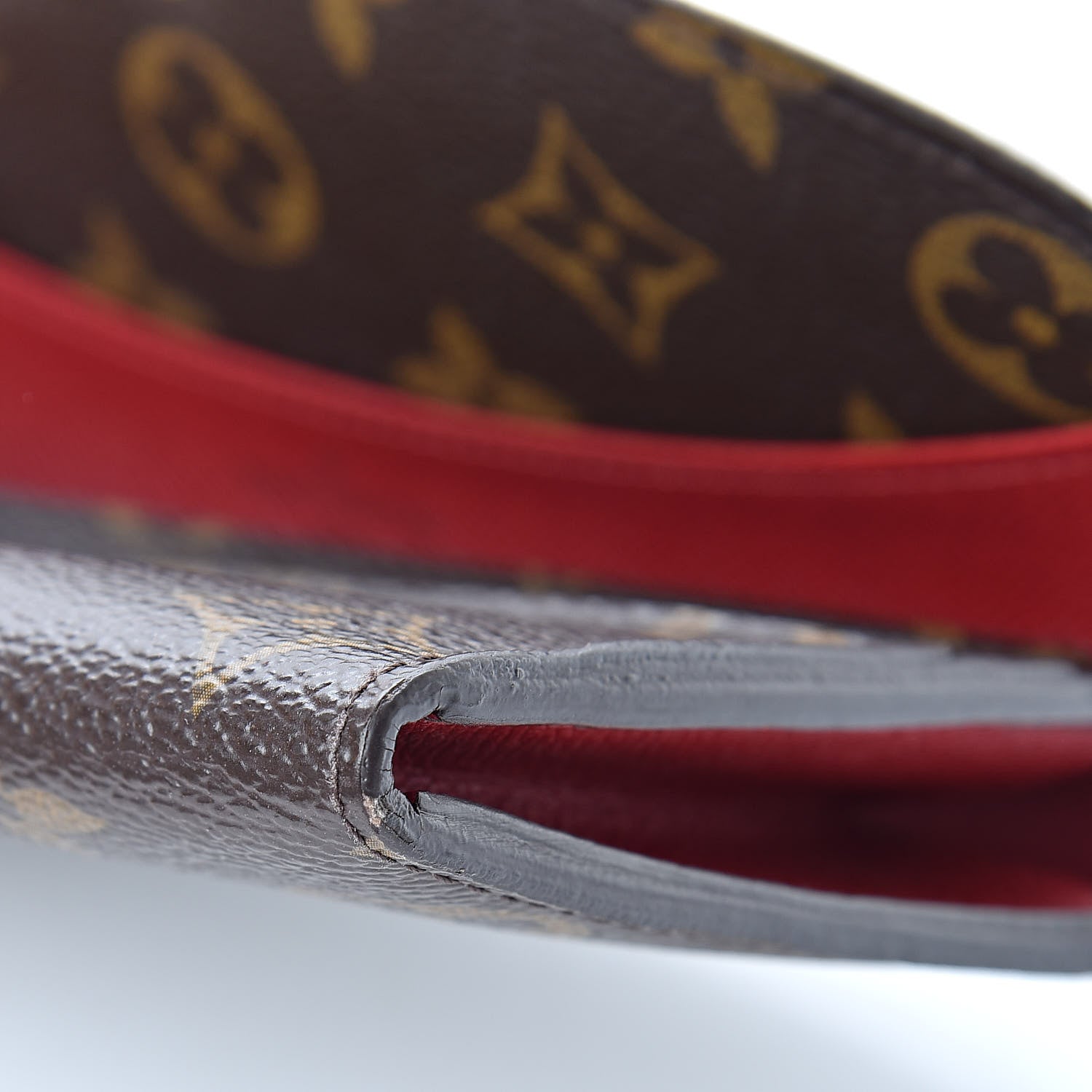 Louis Vuitton Monogram Emilie Wallet Red 8 of 9