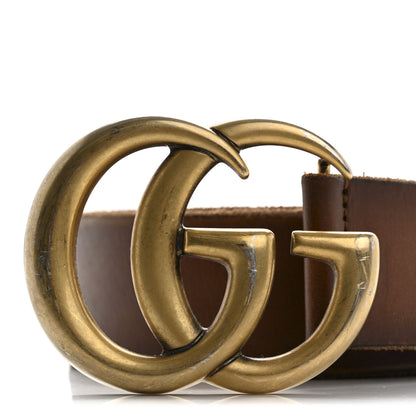 Gucci Faded Calfskin Double G 40mm Belt 80 32 Cuir 6 of 7