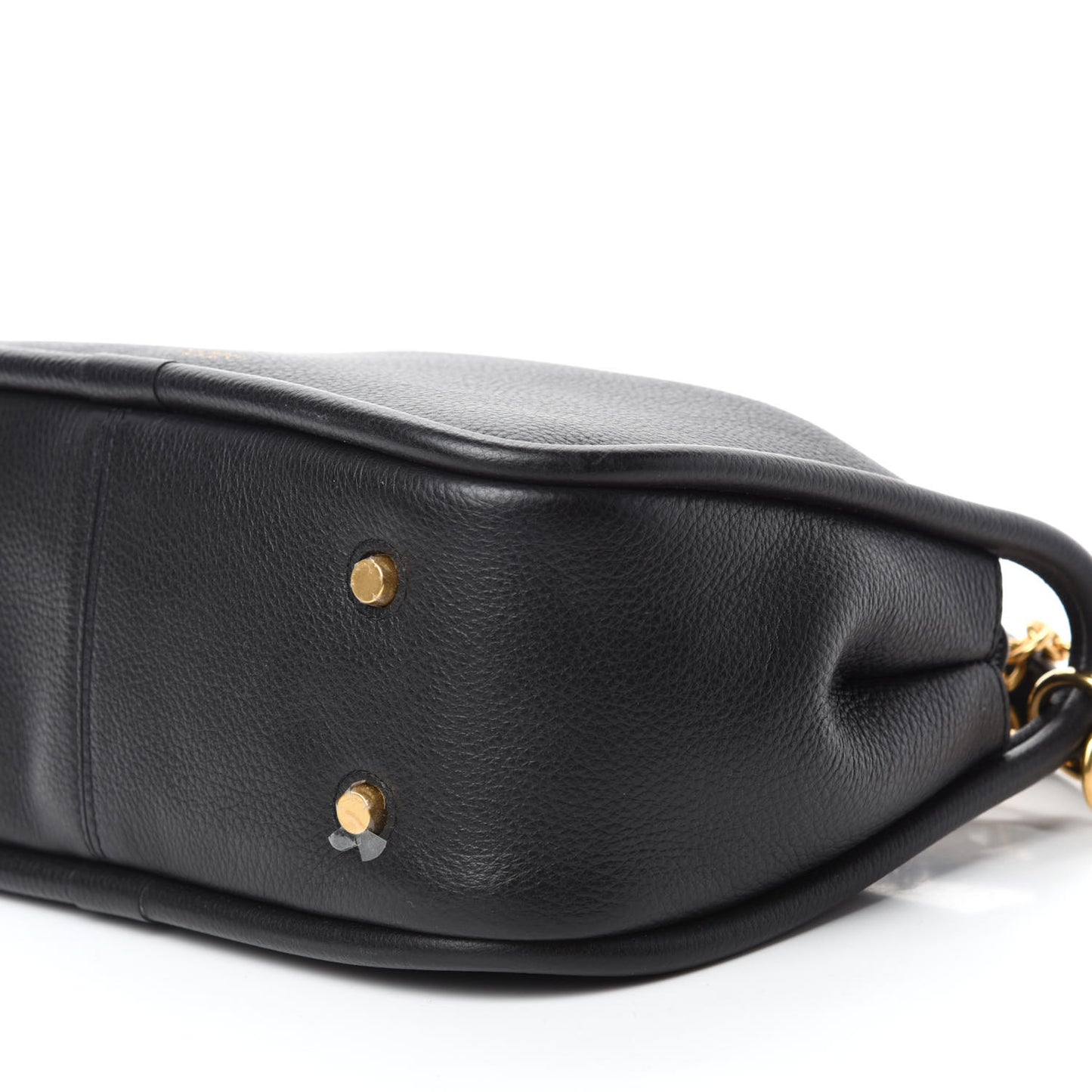 Small Classic Grain Calfskin Small Leighton Black