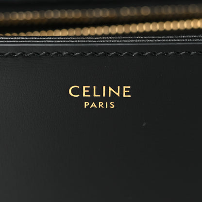 Celine Shiny Calfskin Teen Triomphe Black 6 of 10
