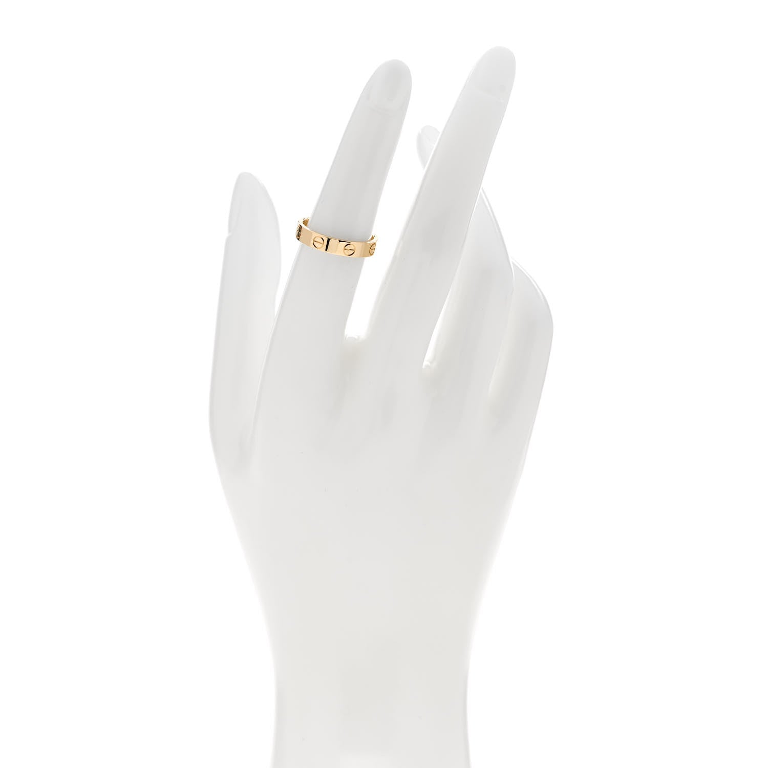 Cartier 18K Yellow Gold 3.5mm LOVE Wedding Band Ring 51 5.75 2 of 5