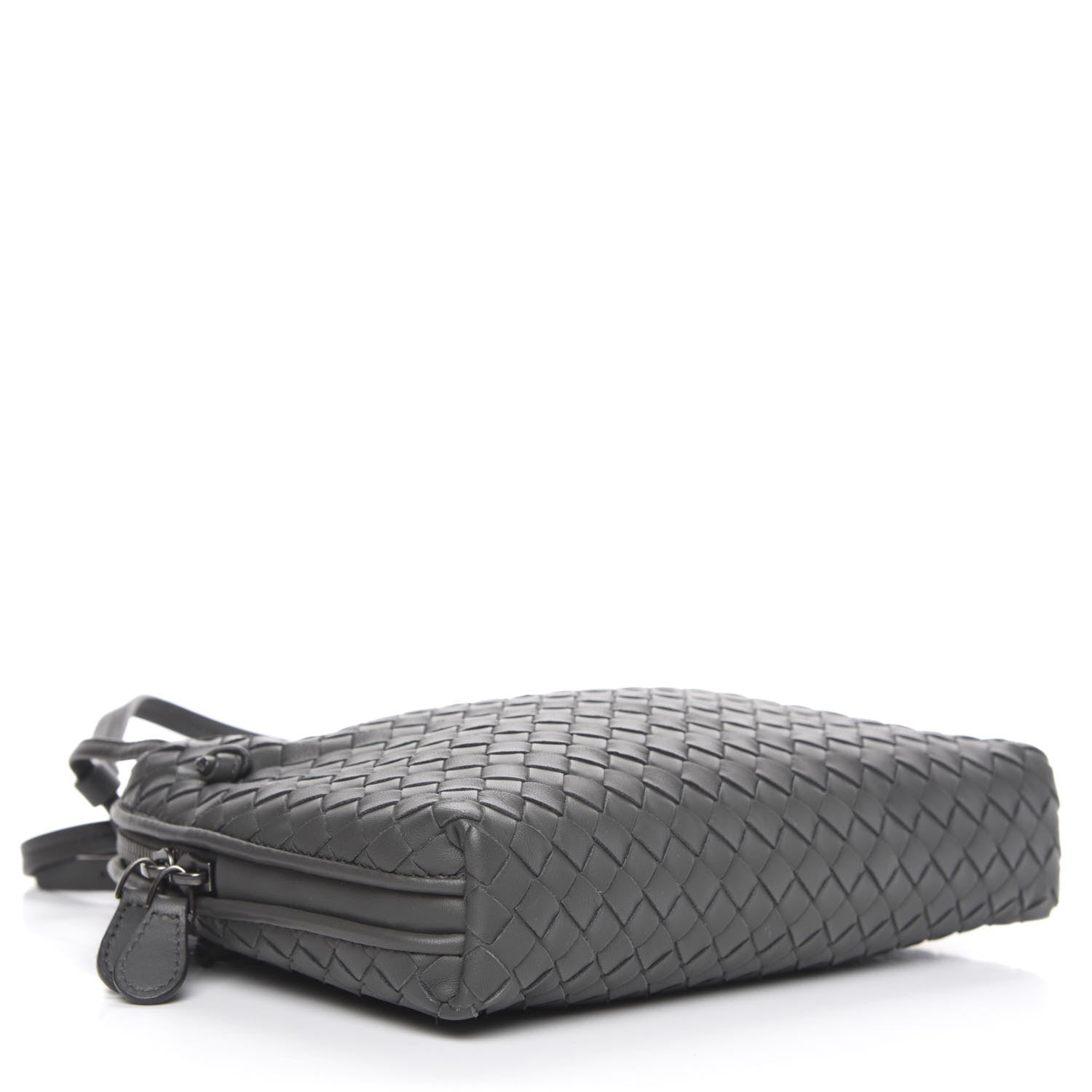 Bottega Veneta Nappa Intrecciato Nodini Crossbody Messenger New Light Grey 4 of 8