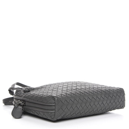 Bottega Veneta Nappa Intrecciato Nodini Crossbody Messenger New Light Grey 4 of 8