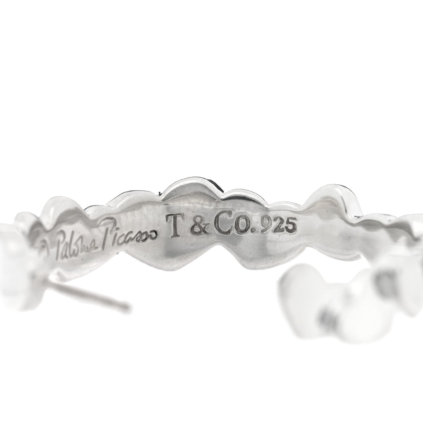 Sterling Silver Paloma Picasso Modern Hearts Hoop Earrings