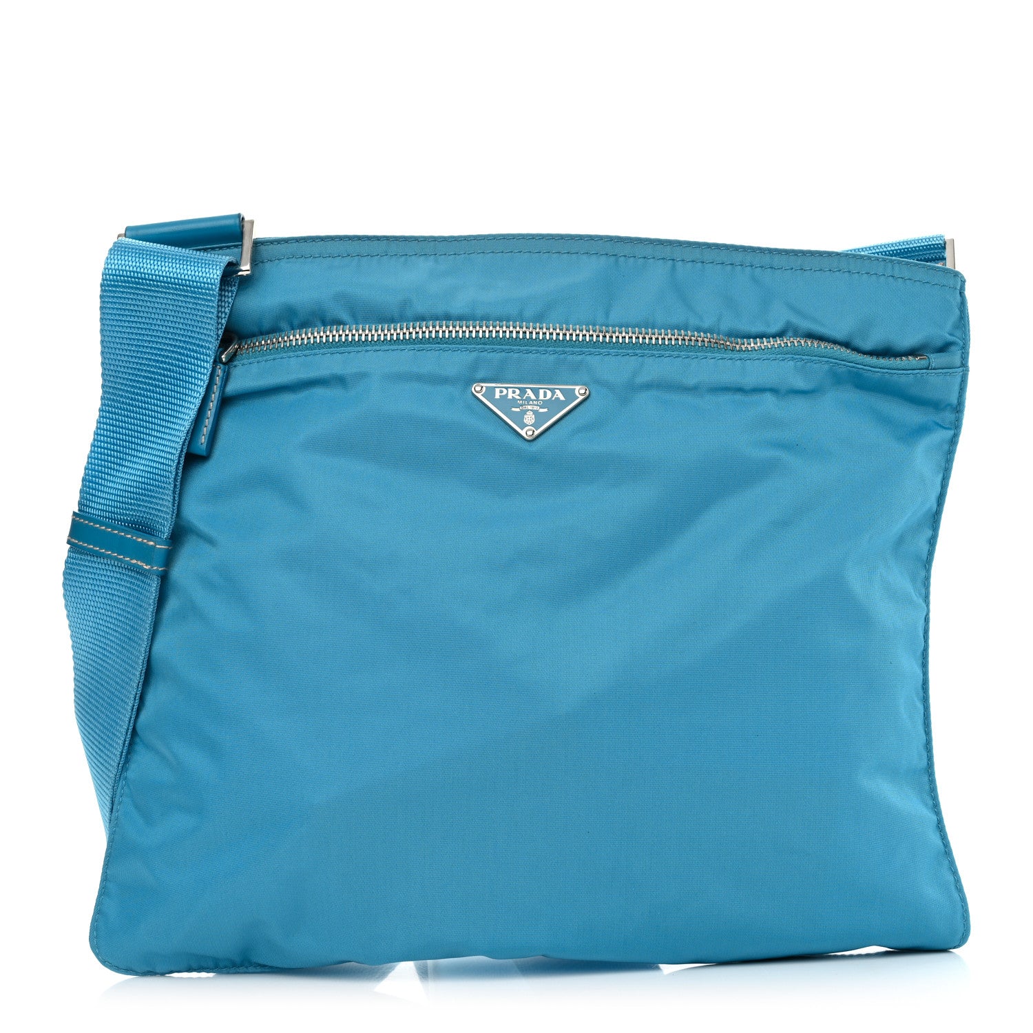 Prada Nylon Vela Flat Messenger Bag Voyage 1 of 11