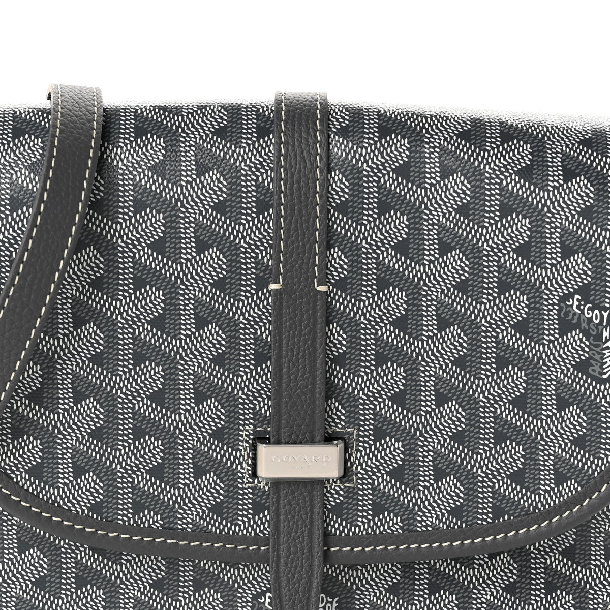 Goyardine Belvedere II PM Messenger Bag Gray