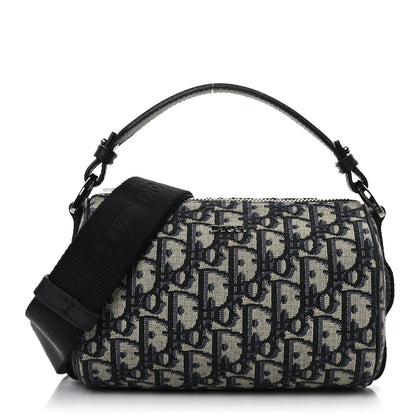 Christian Dior Oblique Mini Roller Messenger Bag Blue 1 of 9