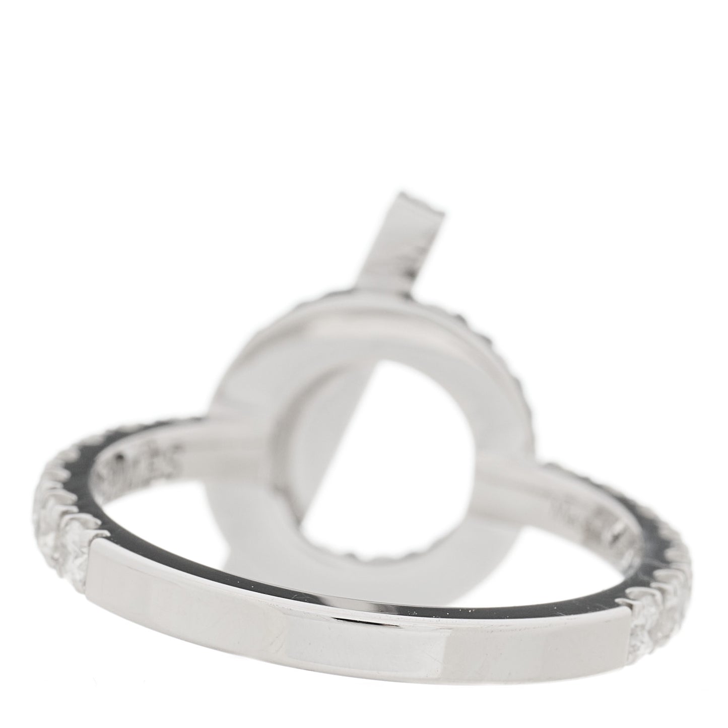 18K White Gold Diamond Finesse Ring 49 5