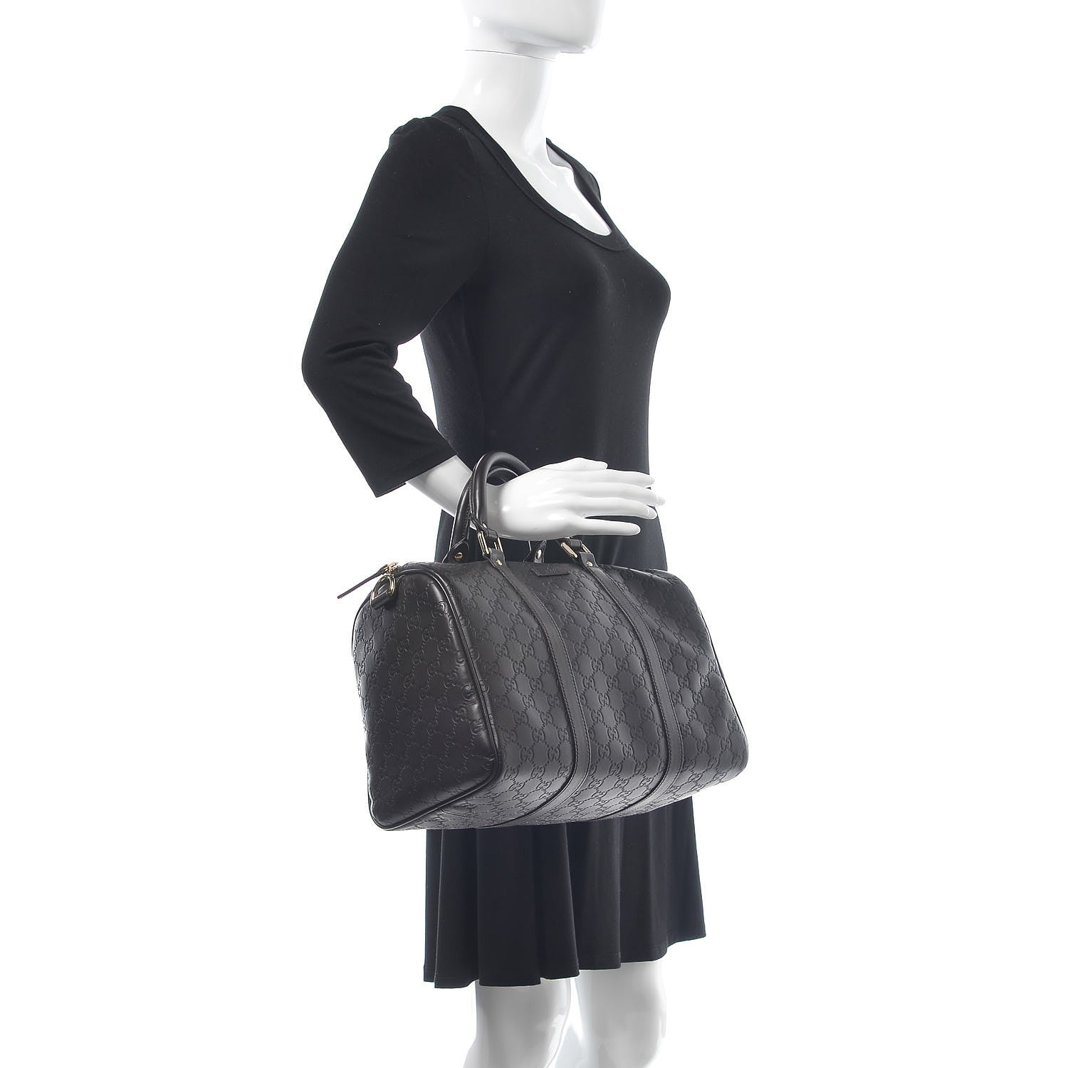Gucci Guccissima Medium Joy Boston Dark Brown 2 of 8