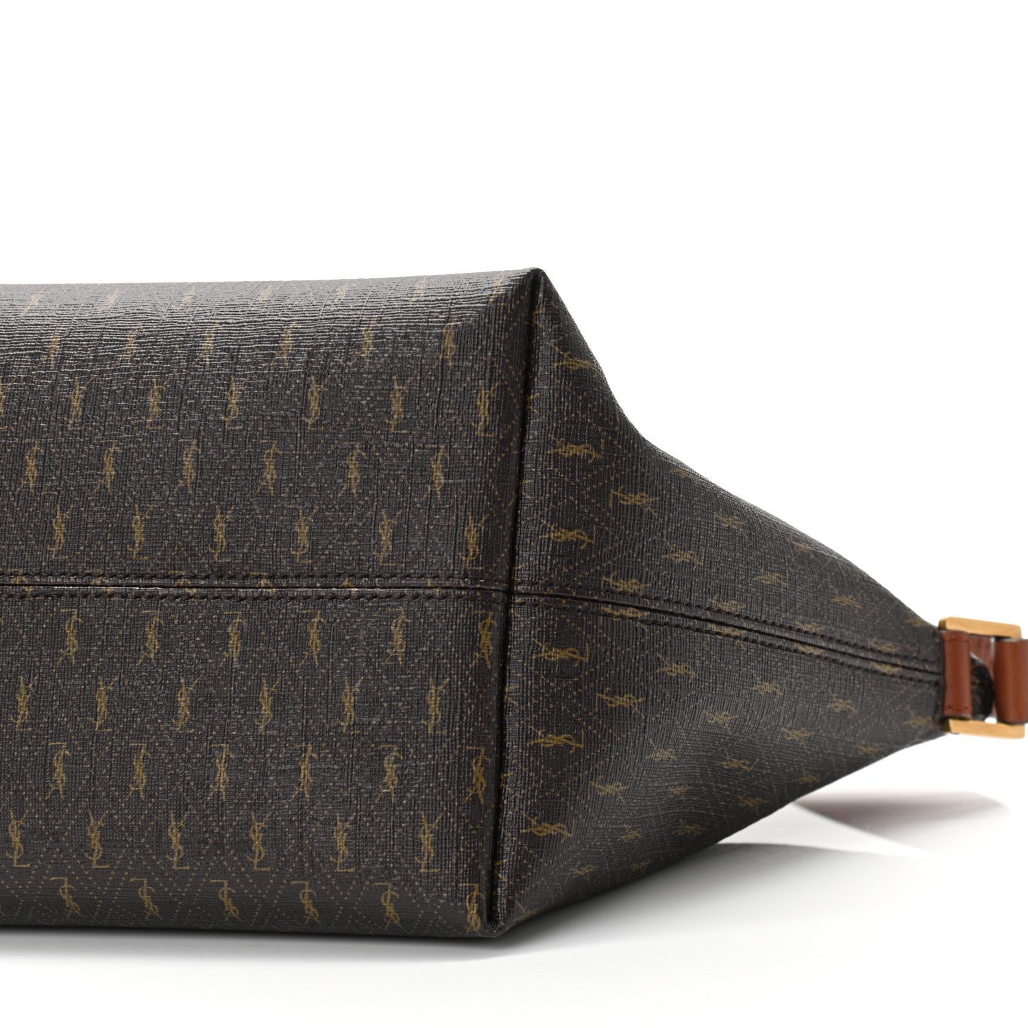 Saint Laurent Canvas Smooth Calfskin Le Monogramme Crossbody Bag Chestnut 9 of 9
