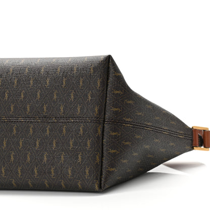 Saint Laurent Canvas Smooth Calfskin Le Monogramme Crossbody Bag Chestnut 9 of 9