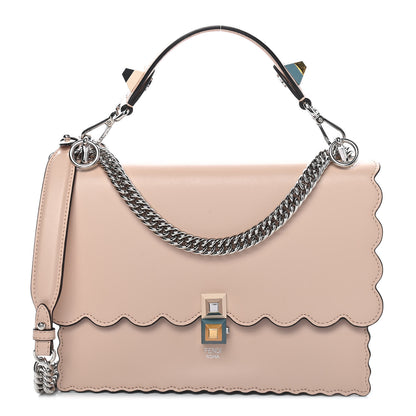Fendi Vitello Liberty Scalloped Studded Kan I Shoulder Bag Plaster 1 of 8