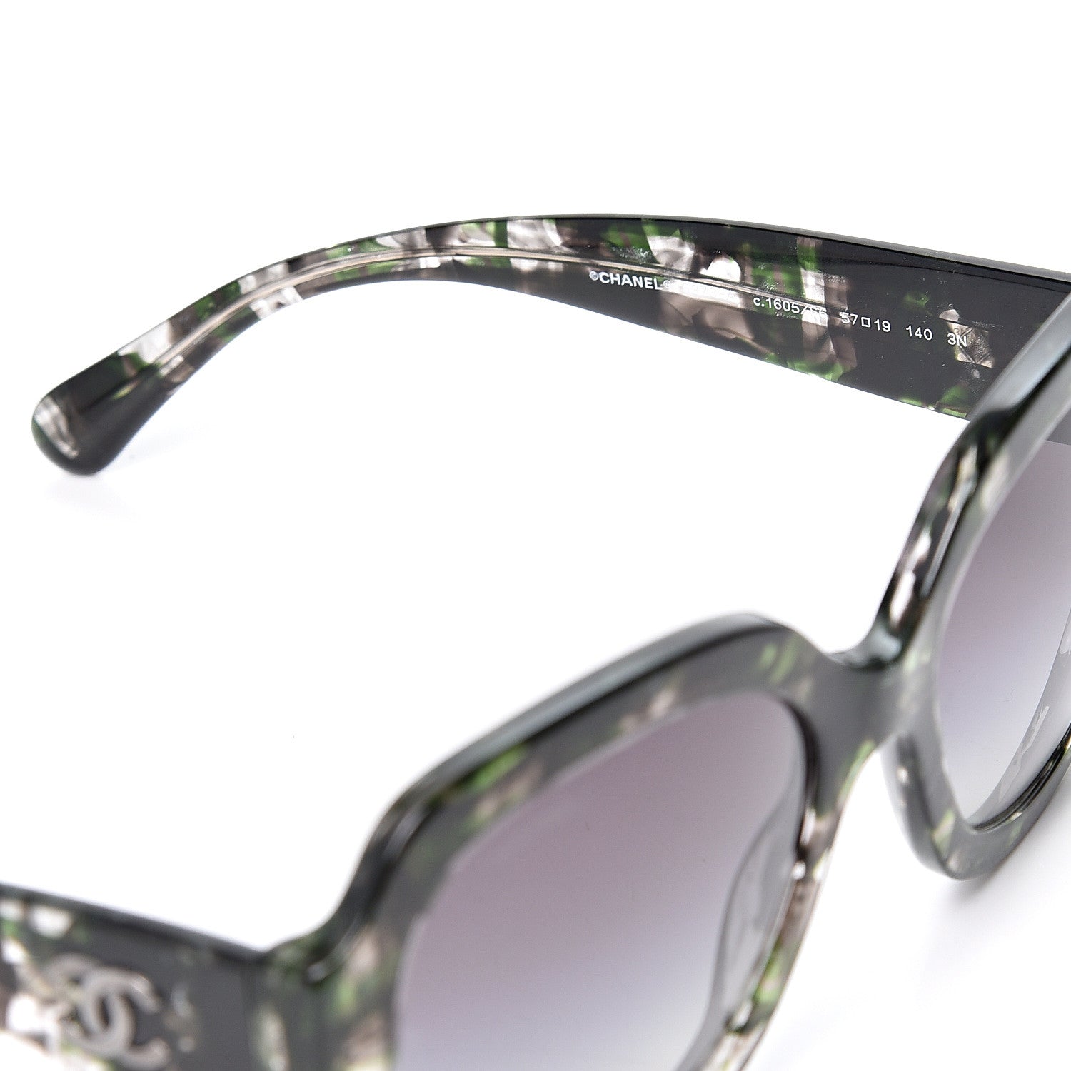 Chanel CC Sunglasses 5373 Green Multicolor 6 of 9