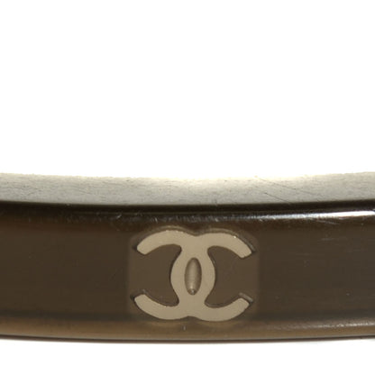 Chanel Resin CC Bangle Black 5 of 6