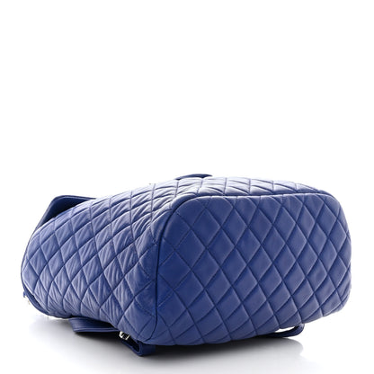 Chanel Lambskin Quilted Large Urban Spirit Backpack Blue 4 of 10