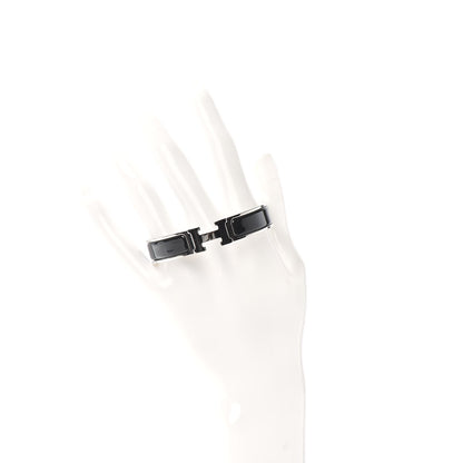 Hermes Enamel Narrow Clic Clac H Bracelet PM Black 2 of 4