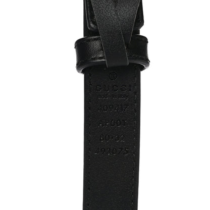 Gucci Calfskin Double G 20mm Belt 80 32 Black 3 of 10