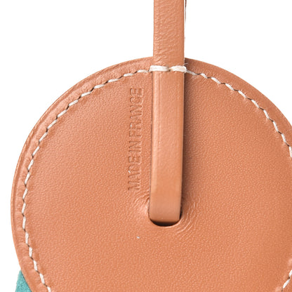 Hermes Vache Hunter Milo Lambskin Paddock Flot Bag Charm Bleu de Malte Bleu Izmir Lagon 3 of 3