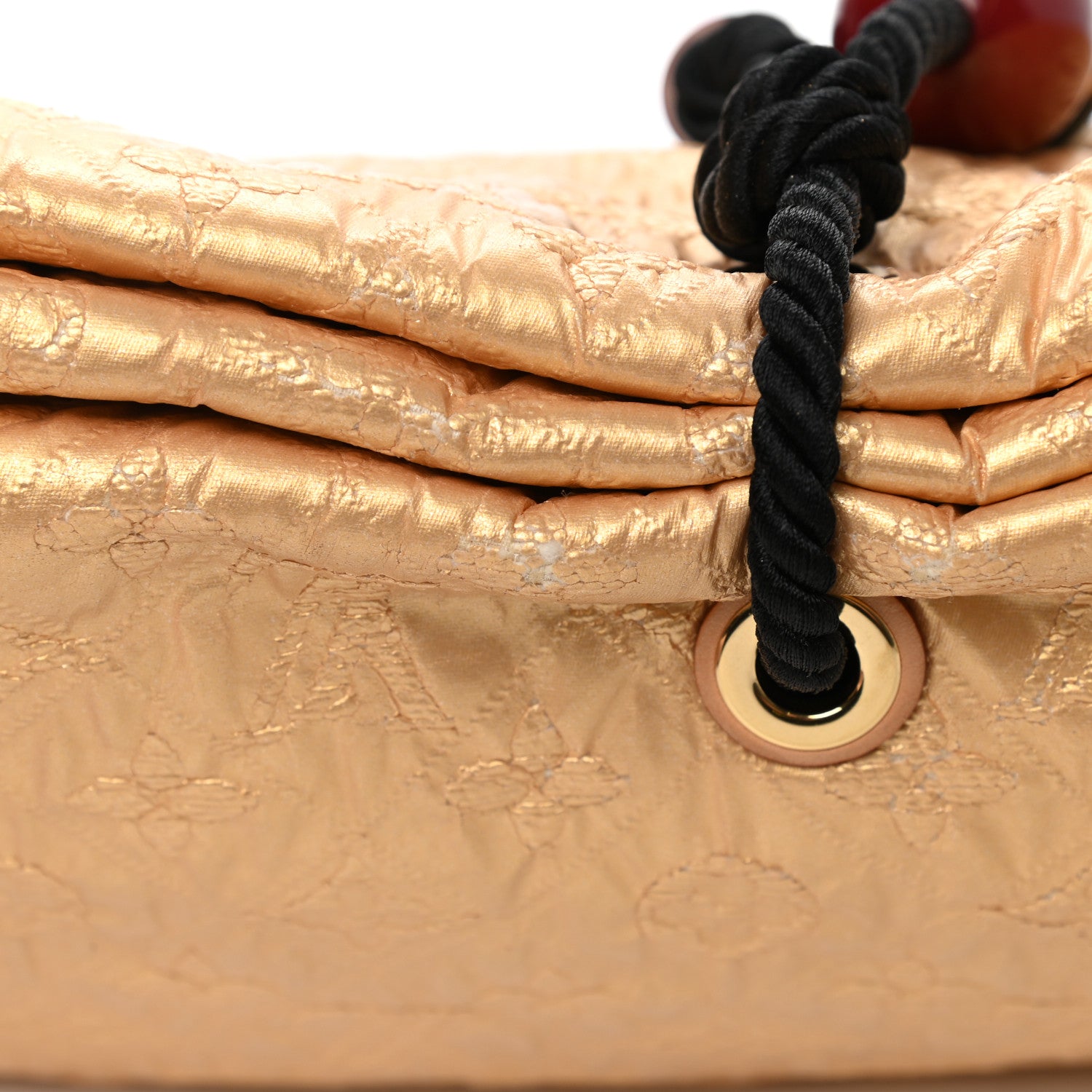 Louis Vuitton Jacquard Quilted Monogram Limelight African Queen Clutch Masai 15 of 15
