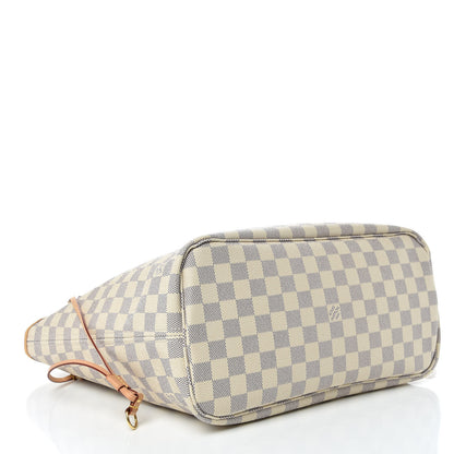 Louis Vuitton Damier Azur Neo Neverfull MM Rose Ballerine 5 of 13