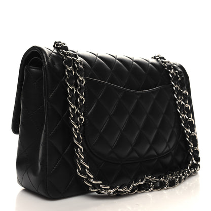 Chanel Lambskin Quilted Medium Double Flap Black 3 of 11