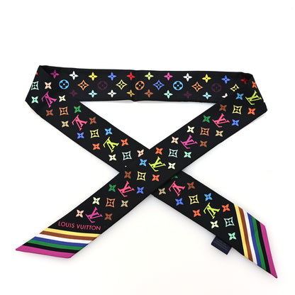 Louis Vuitton LV X TM Silk Monogram Multicolor BB Bandeau Black 1 of 3