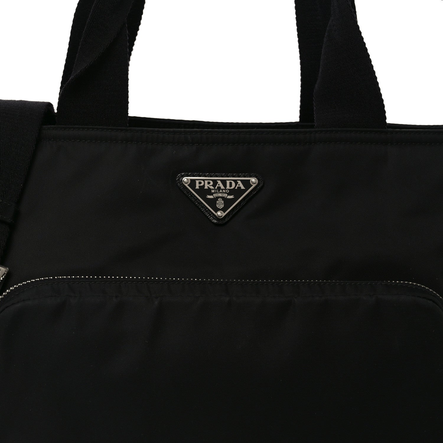 Prada Nylon Vela Baby Bag Black 7 of 9