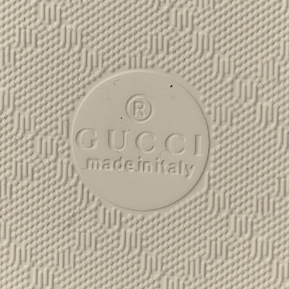Gucci Rubber Chevron Womens Thong Sandals 38 White 11 of 16