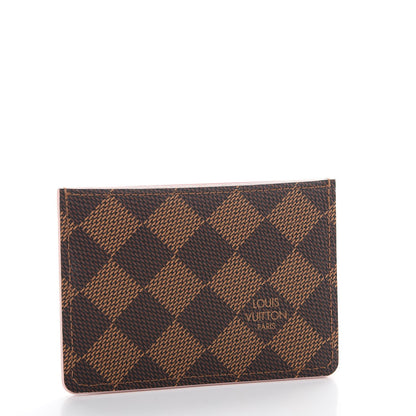 Louis Vuitton Damier Ebene Caissa Card Holder Rose Ballerine 3 of 8
