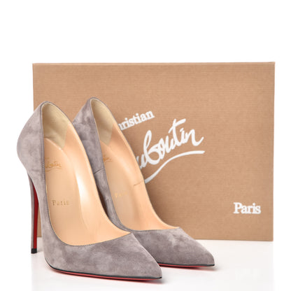 Christian Louboutin Veau Velours So Kate 120 Pumps 37 Storm 8 of 8