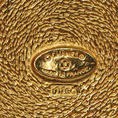 Chanel Medallion CC Brooch Gold 4 of 4