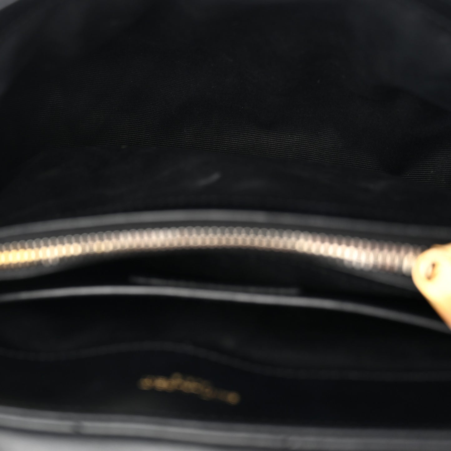 Calfskin Y Quilted Monogram Small Loulou Chain Satchel Black