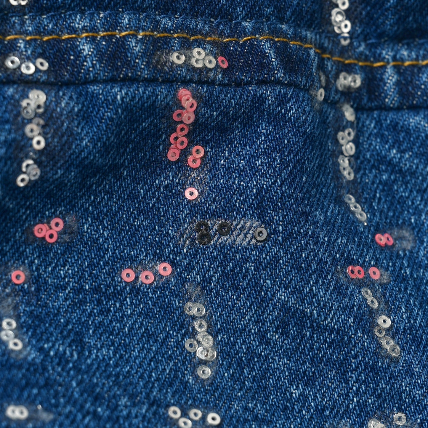 Denim Sequin Chanel 22 Blue