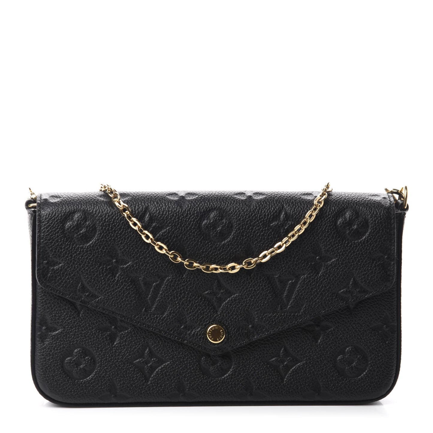 Empreinte Pochette Felicie Chain Wallet Black