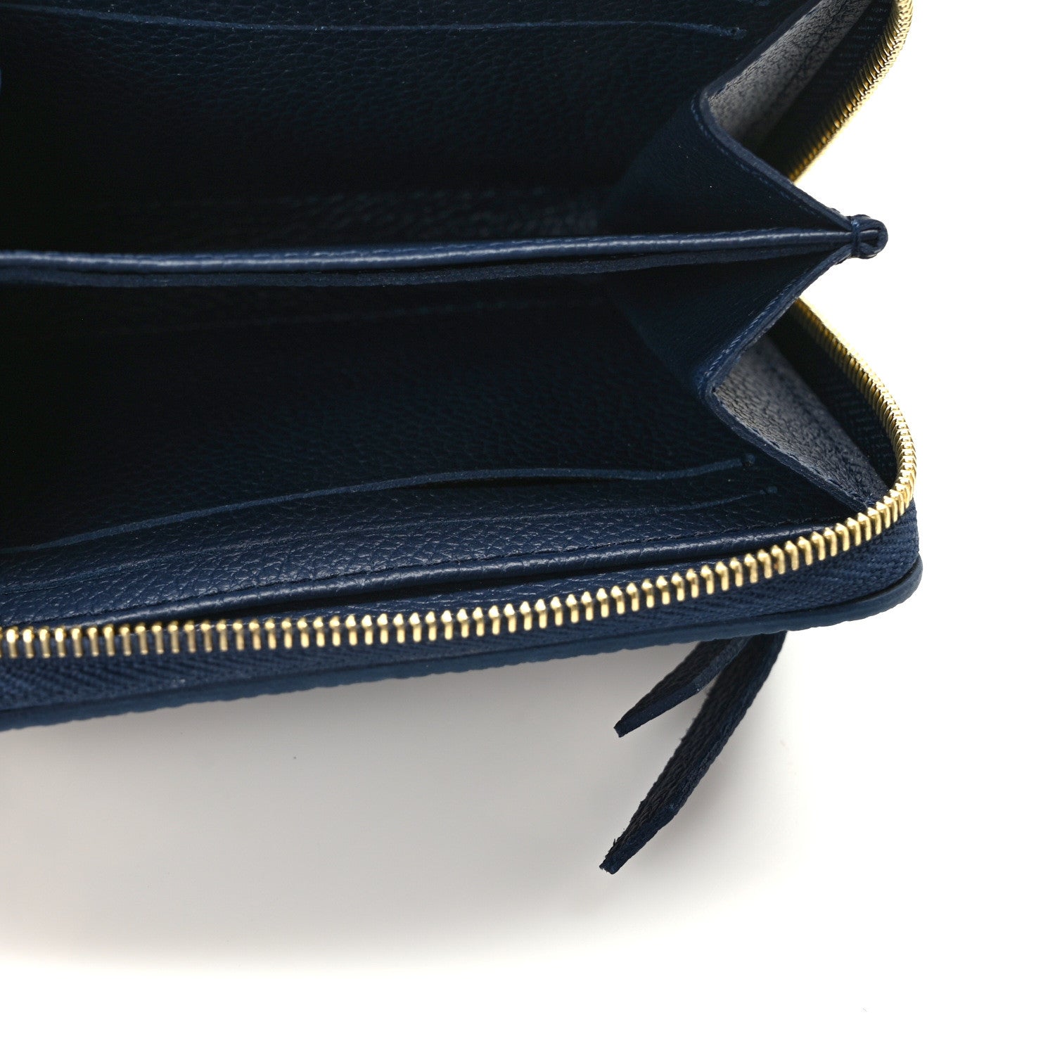 Louis Vuitton Empreinte Monogram Giant Zippy Coin Purse Navy Creme 8 of 8