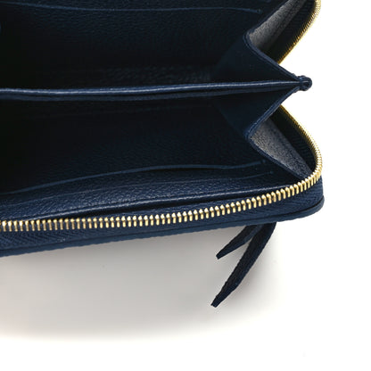 Louis Vuitton Empreinte Monogram Giant Zippy Coin Purse Navy Creme 8 of 8