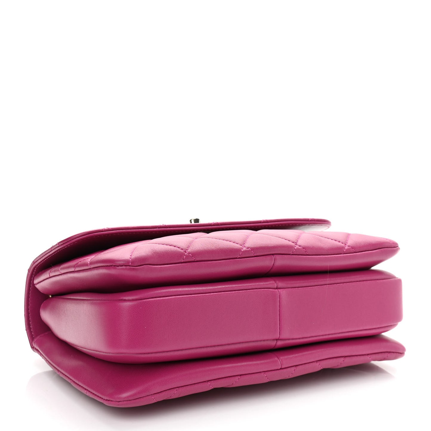 Lambskin Quilted Small Trendy CC Flap Dual Handle Bag Pink