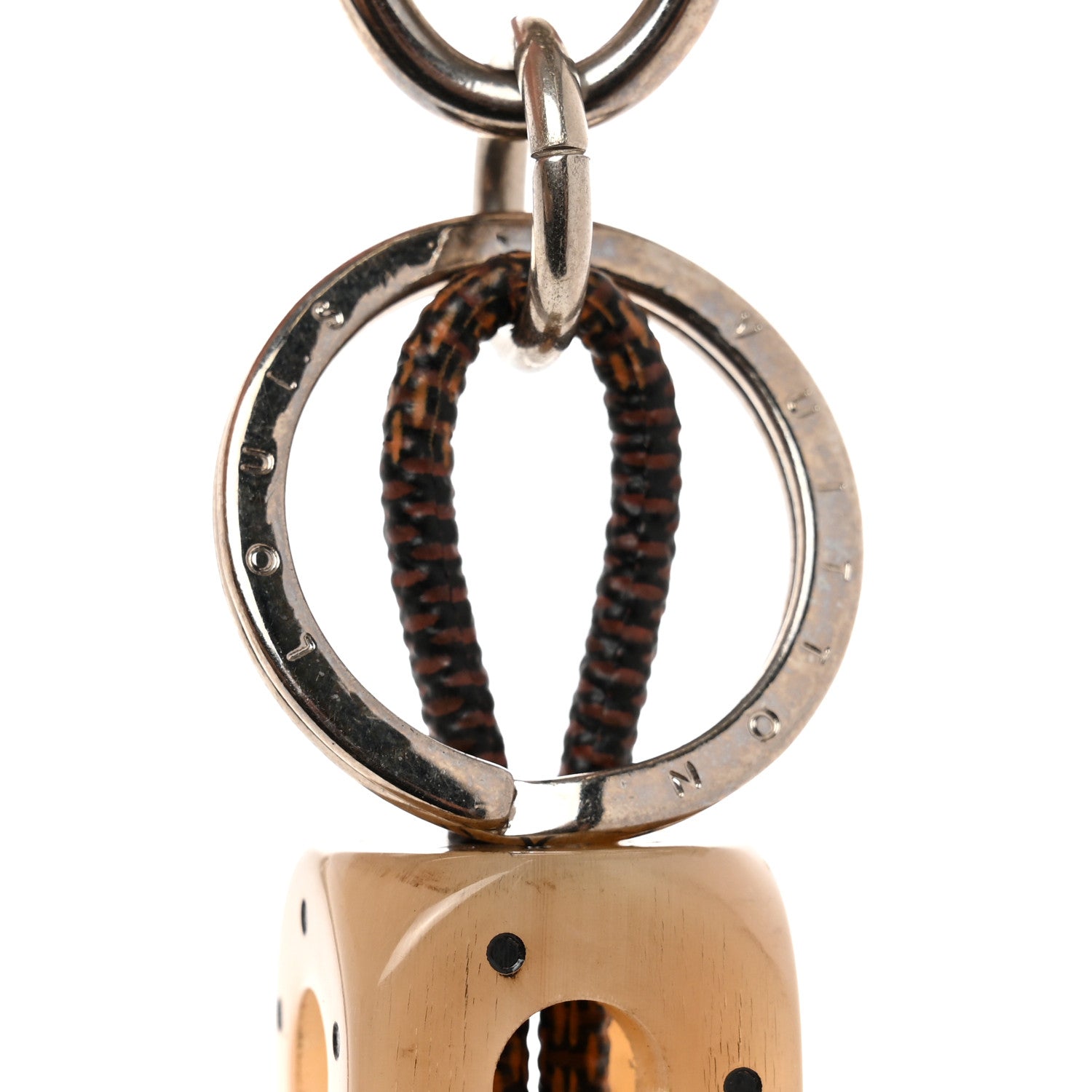 Louis Vuitton Damier Metal Resin Dice Key Holder 5 of 7