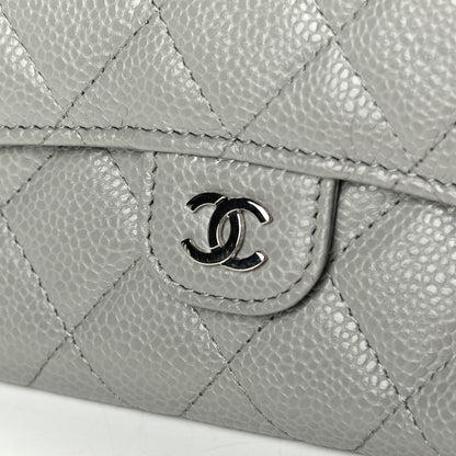 Chanel Caviar Quilted Small Flap Wallet Grey 5 of 6